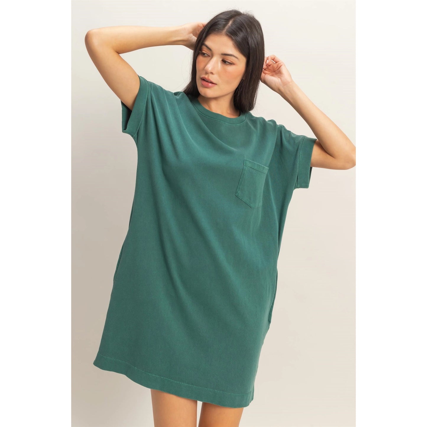 Round Neck T-Shirt Mini Dress