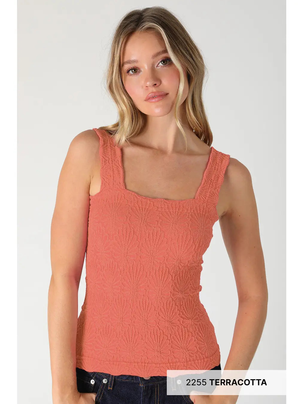 Lace Textured Square Top