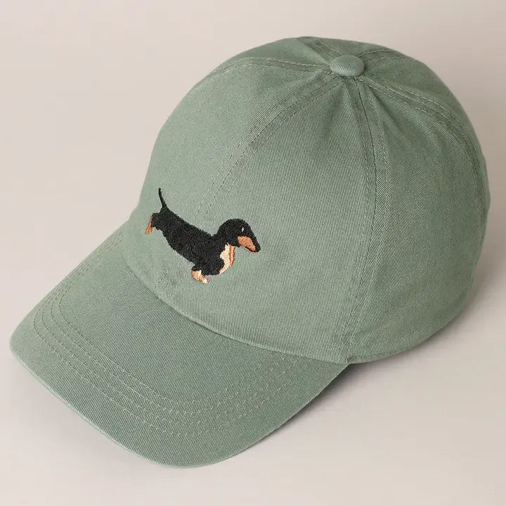 Dachshund Embroidered Baseball Unisex Dad Cap