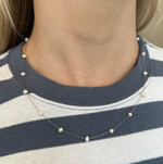 Load image into Gallery viewer, Camille Pearl Necklace - Silver
