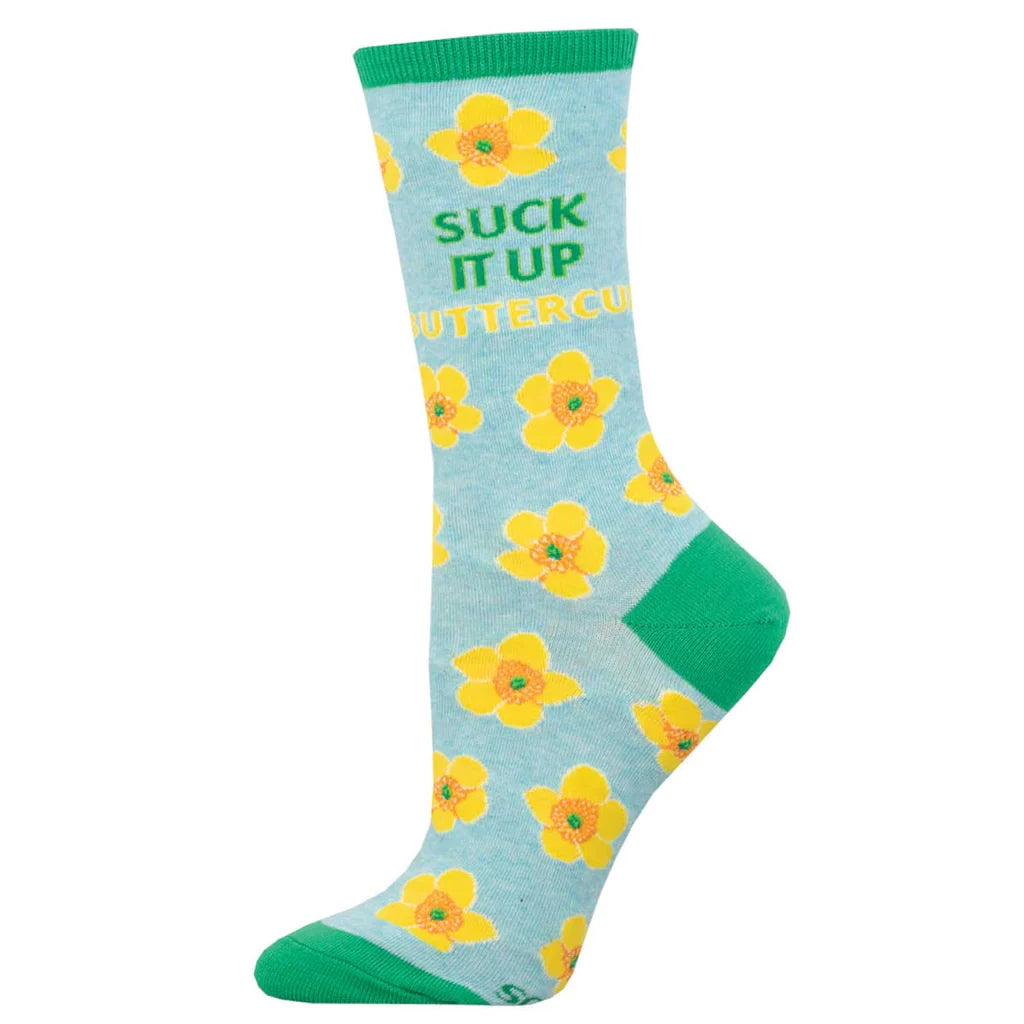 Suck It Up Buttercup Women's Crew Socks