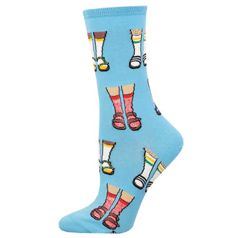 Socks and Sandals Women's Crew Socks