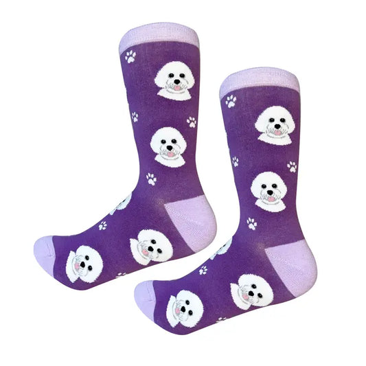 Bichon Frise - Unisex - Fun Novelty Dog Socks