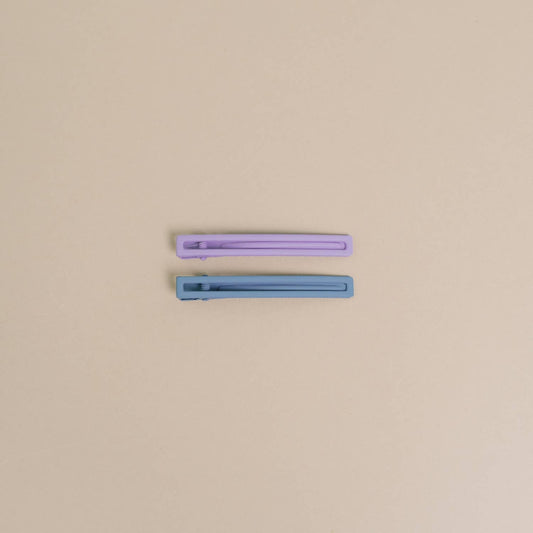 Leia | Alligator Hair Clips | Hair Pin | Assorted Colors: Lilac + Sky