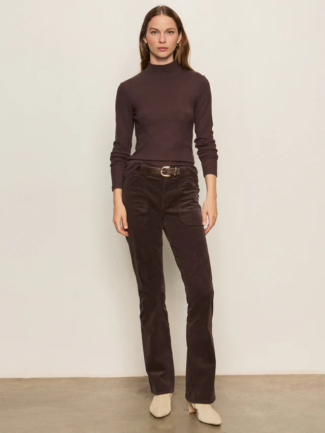 Long Sleeve Mock Essential - Semi Sweet