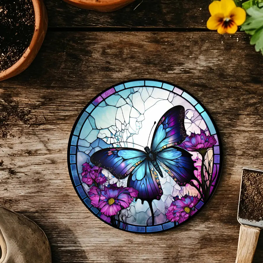 Blue Butterfly Coaster