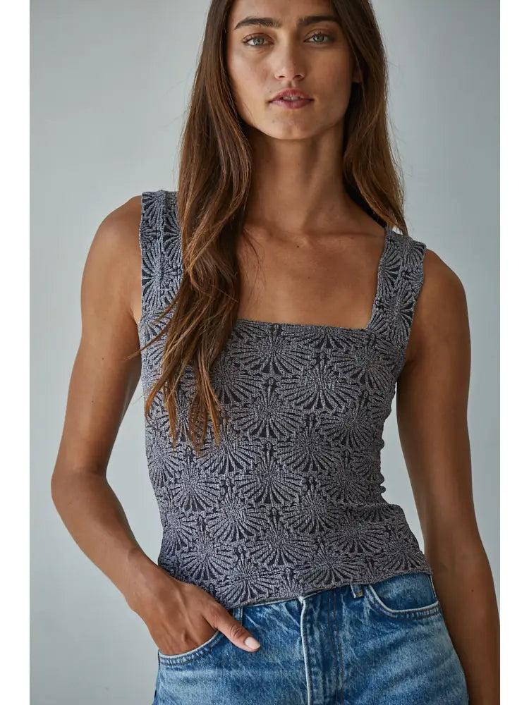 Rumi Knit Modal Jacquard Tank