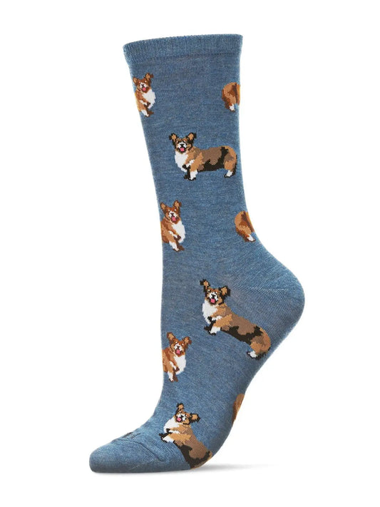 Corgis Bamboo Women's Crew Socks