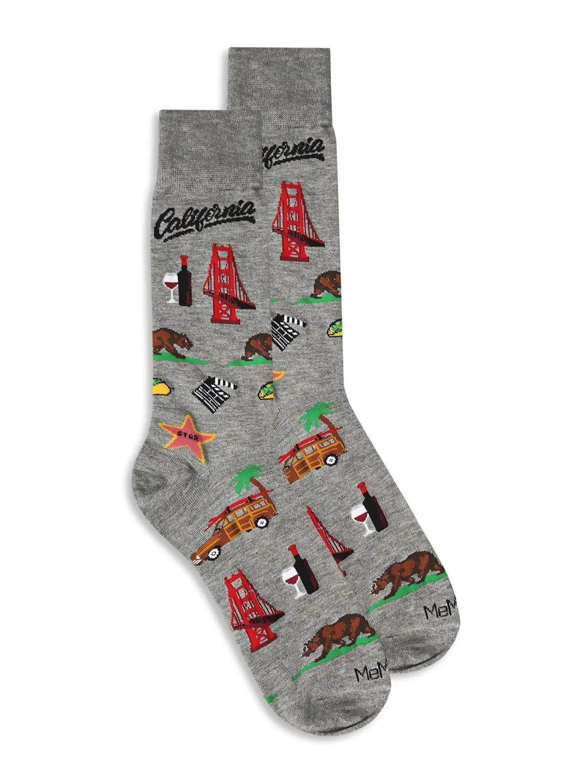Men's California Cool Bamboo Blend Novelty Crew Sock