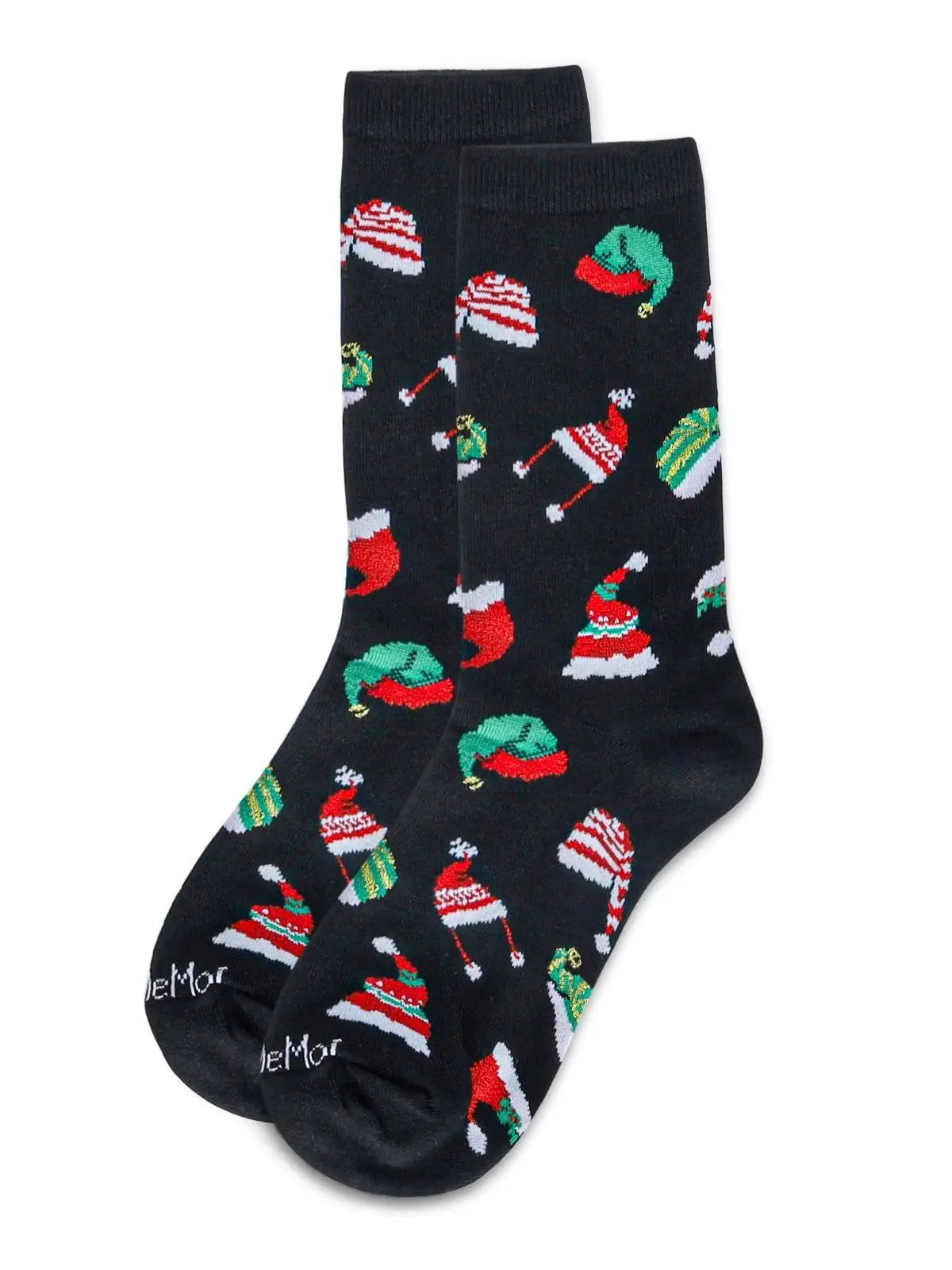 Women's Santa Hats Holiday Crew Socks