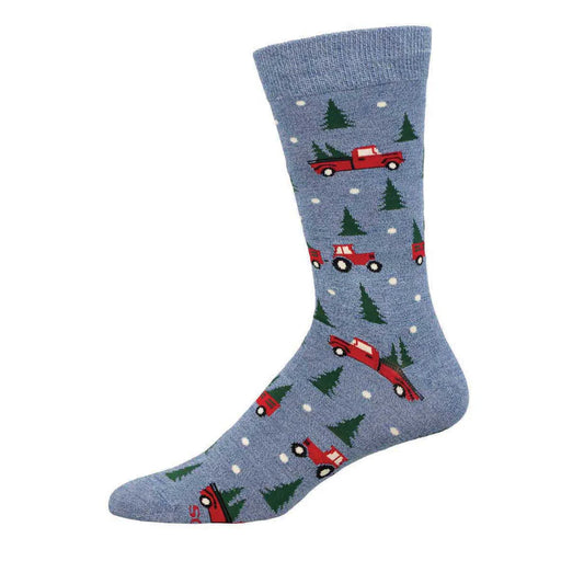 Men's Christmas Farm Bamboo Socks