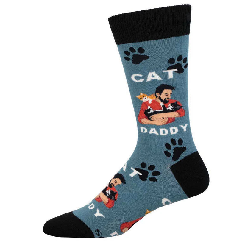 Men's Cat Daddy Cotton Crew Socks