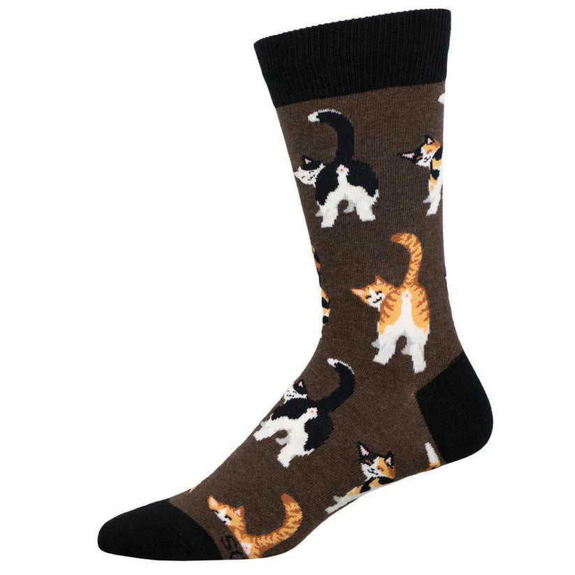 Cat Butt Cotton Crew Socks
