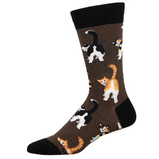 Cat Butt Cotton Crew Socks