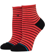 Load image into Gallery viewer, Red Fade Women&#39;s Quarter Sock
