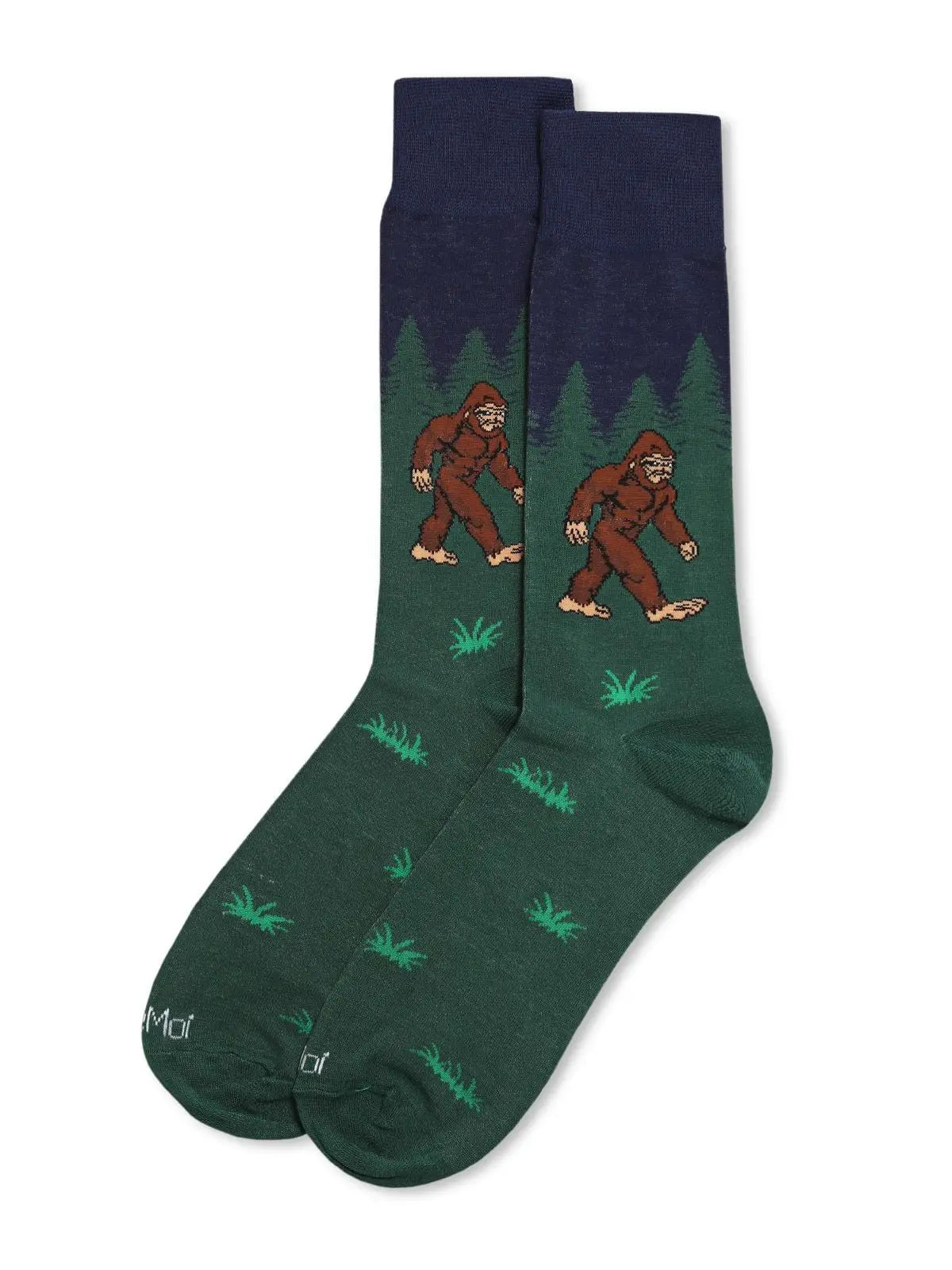 Men's Bigfoot Is Real Bamboo Blend Novelty Crew Sock