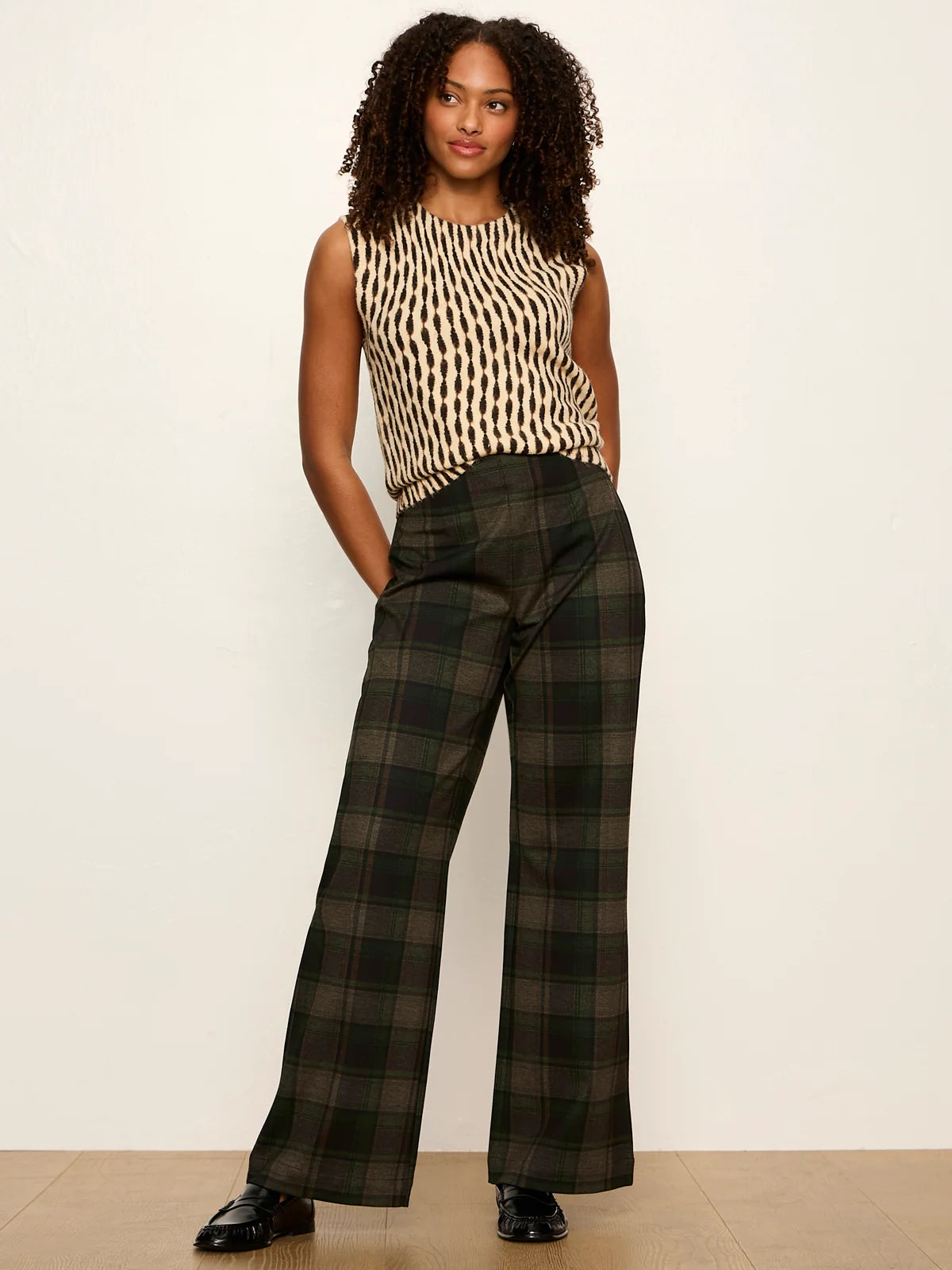 Relay Pull On Pant Kalamata Plaid