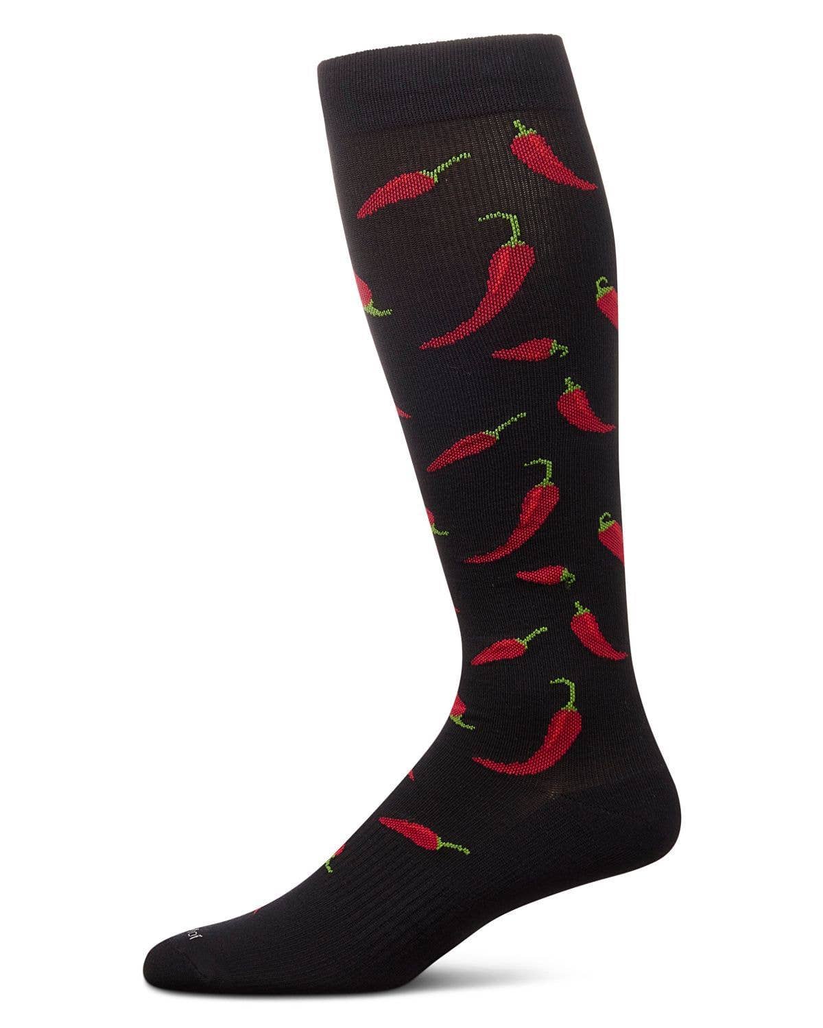 Memoi Chili Pepper Bamboo Compression Socks