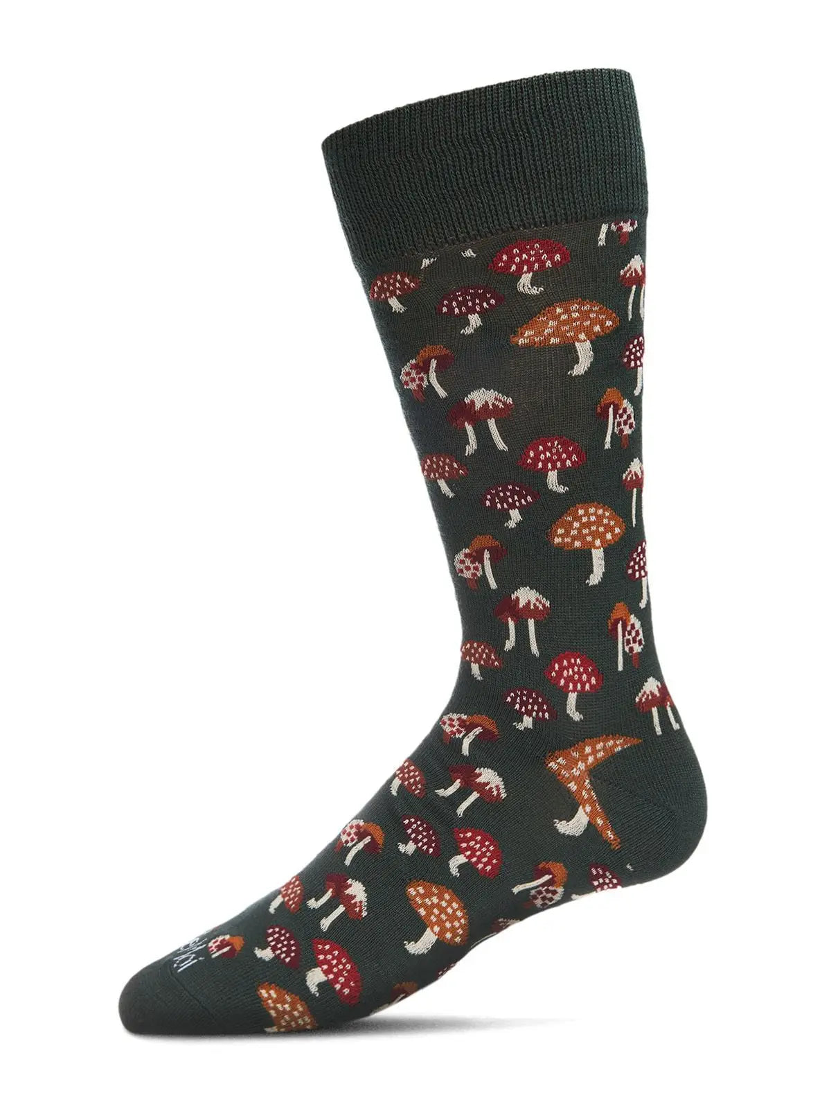 Mushroom Fields Bamboo Men's Crew Sock