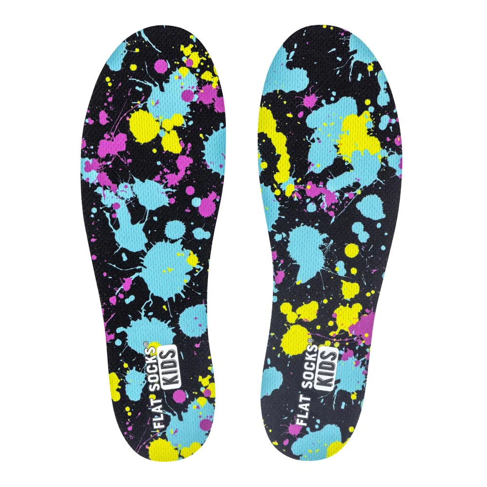 Paint Splatter Flat Socks Kid's