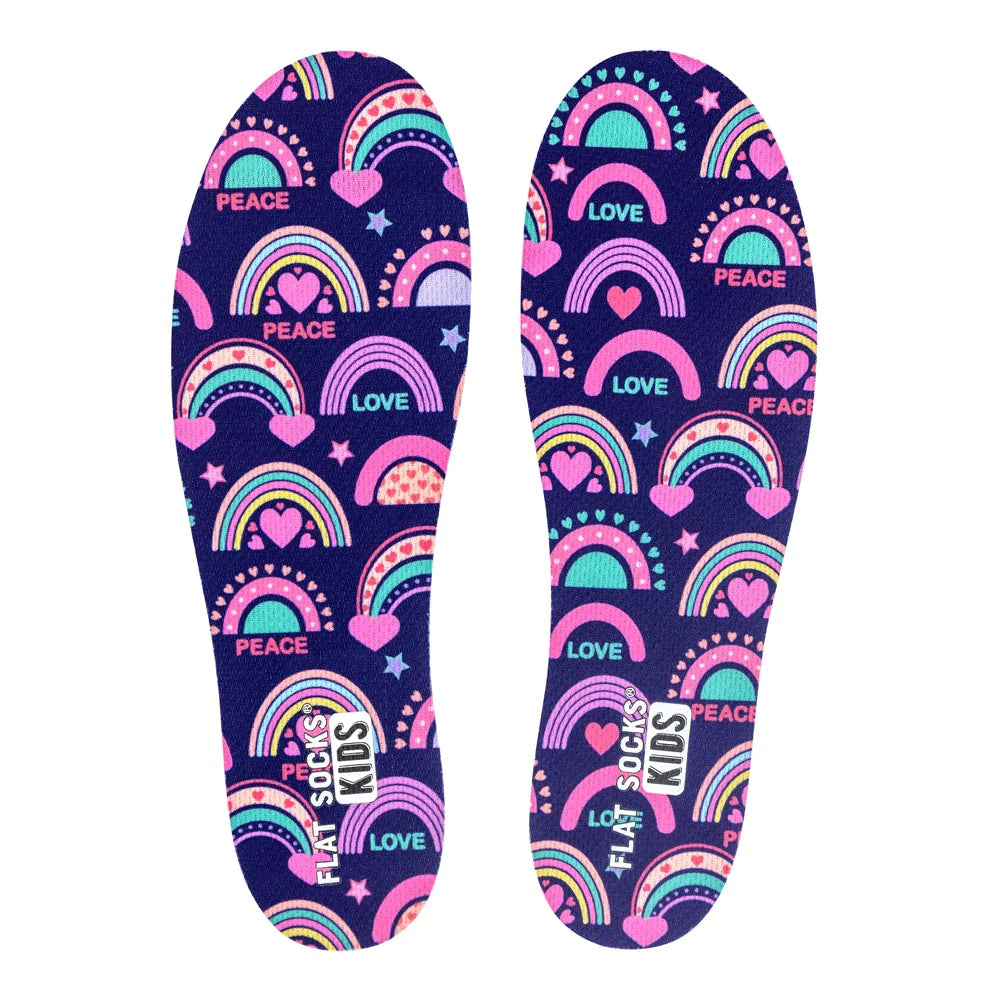 Rainbow Explosion Flat Socks Kid's