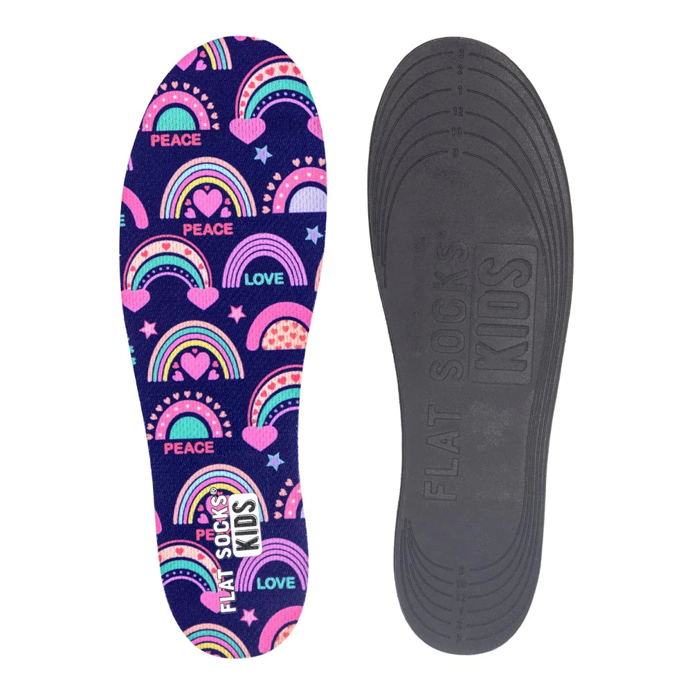 Rainbow Explosion Flat Socks Kid's