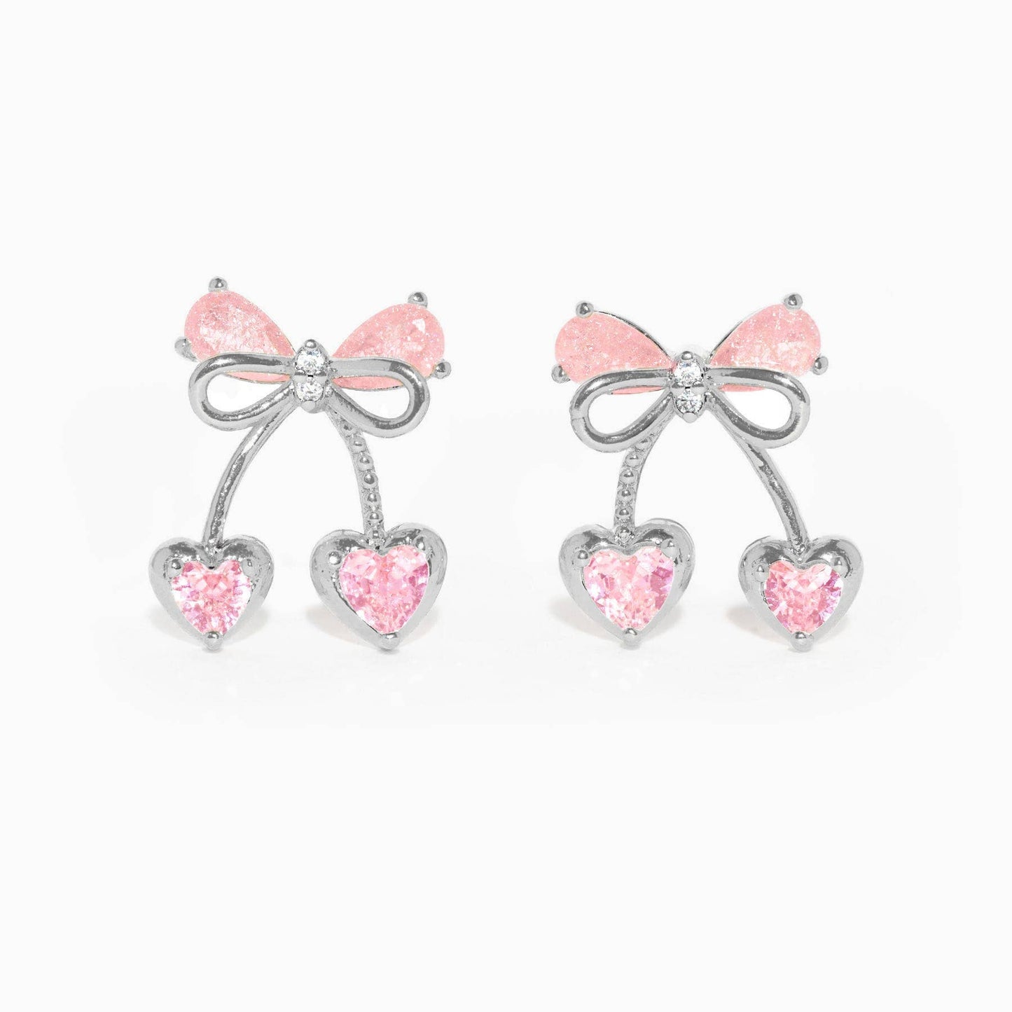 Cherry Pie Earrings: Silver