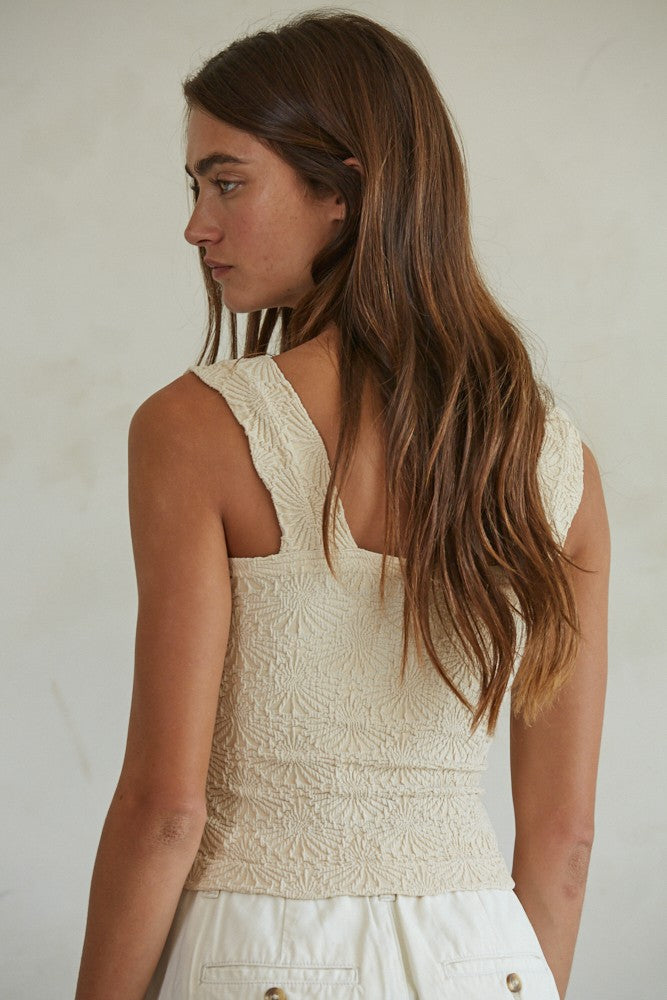 Rumi Knit Modal Jacquard Tank