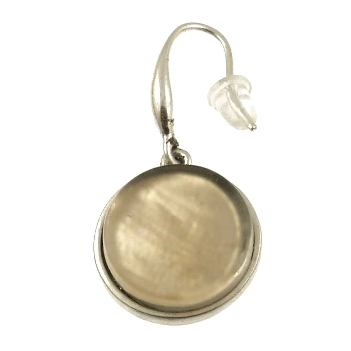 Drop Earrings - Encased Shell Circle