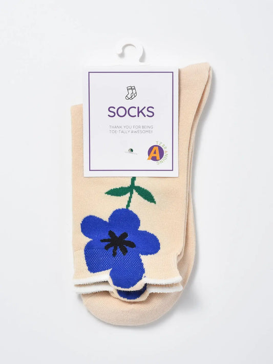 Rufia - Color Pop Flower Crew Socks
