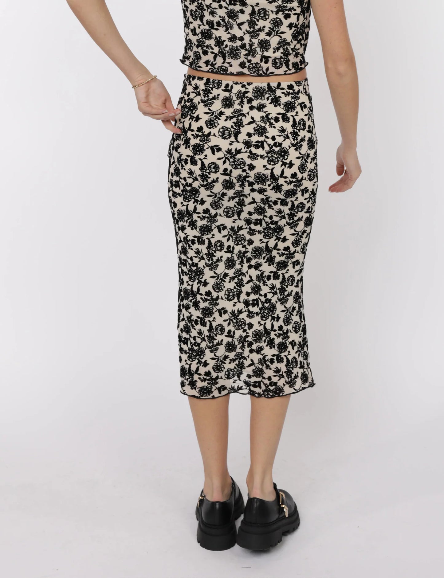 Analogue Nostalgia Midi Skirt
