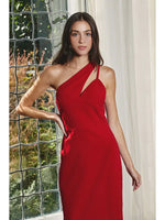 Load image into Gallery viewer, One Way Or Another Midi Dress - Scarlet Red
