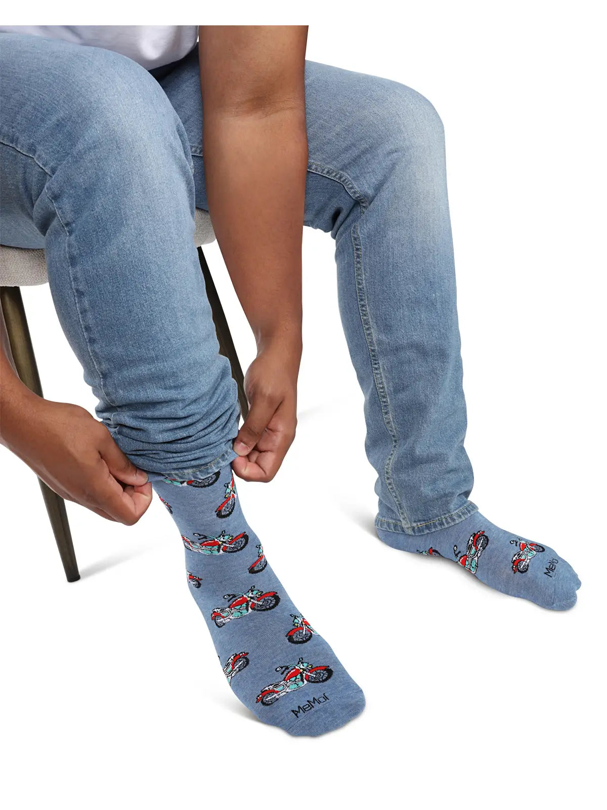 Men's Motorcycles Bamboo Crew Socks