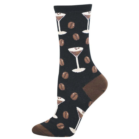 Espresso Martini Women's Cotton Crew Socks