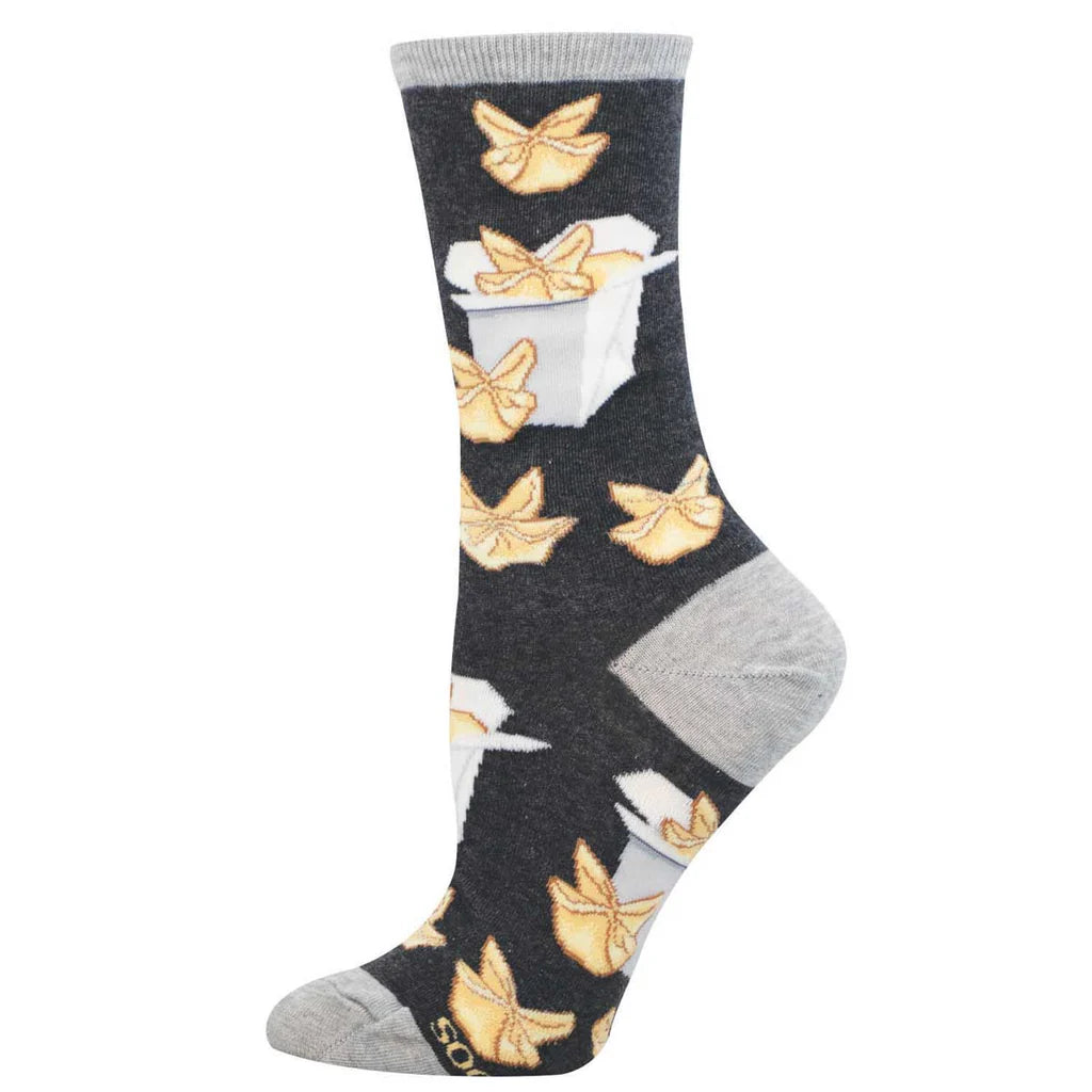 Crab Rangoon Women's Cotton Crew Socks