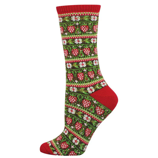 Women's Strawberry Season Sweater Socks