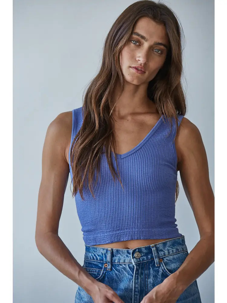 Ruby V Neck Reversible Tank Top