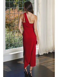 One Way Or Another Midi Dress - Scarlet Red