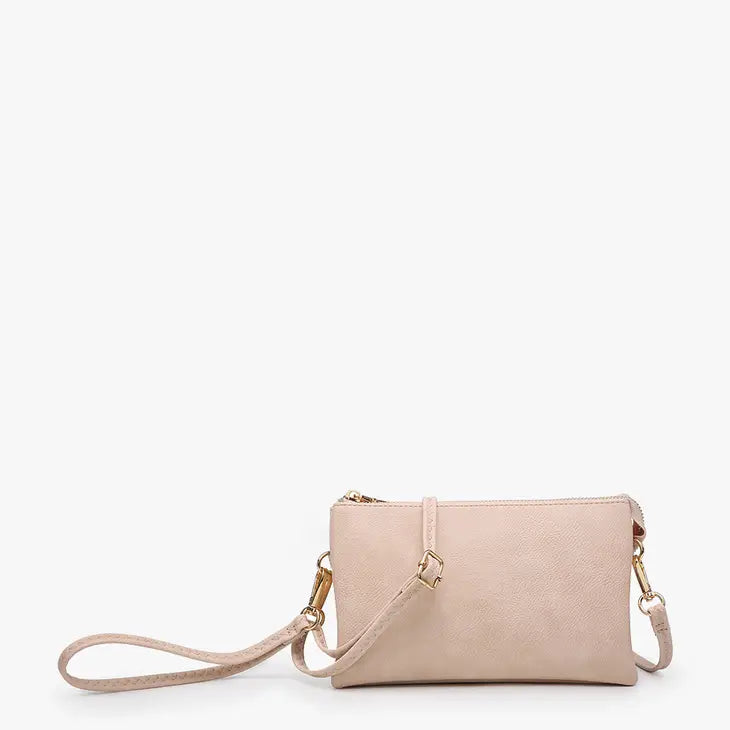 Riley Monogrammable 3 Compartment Crossbody/Wristlet