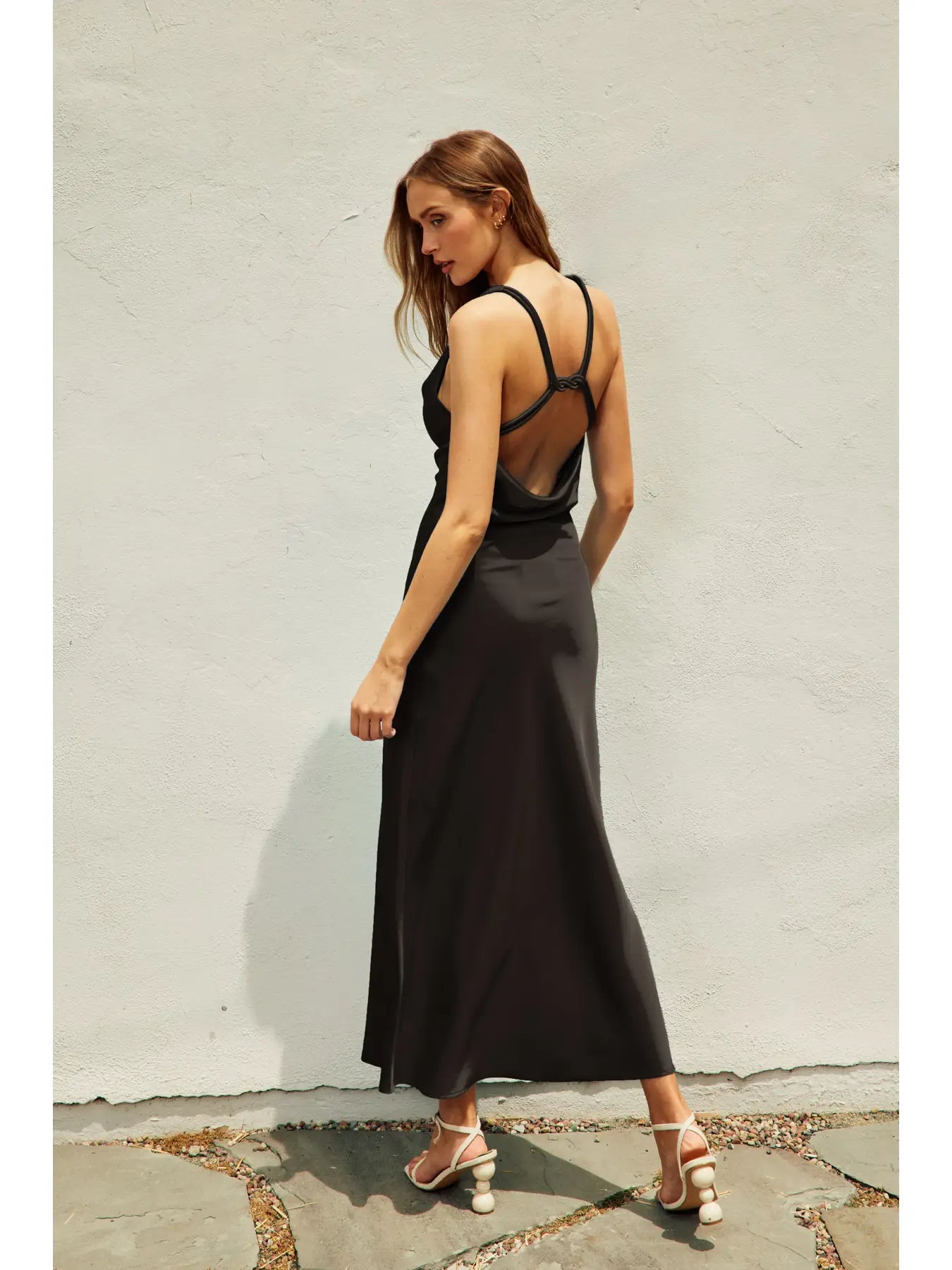 Going Out Twisted Strap Maxi Dress