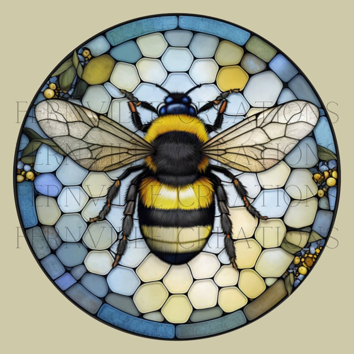 Bee Coaster, Bee Keeper Gift, Nature Inspired Home Decor: 3.6-Inch Glossy