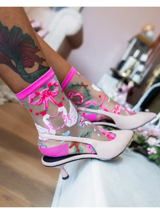 Balletcore Sheer Crew Sock