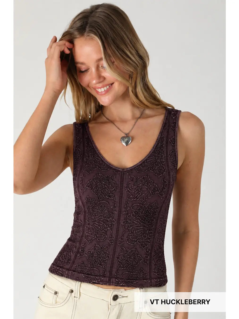 Vintage Reversible Textured Top