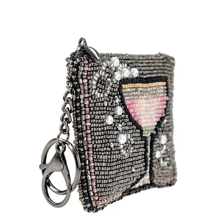 Pink Champagne Coin Purse/Key Fob