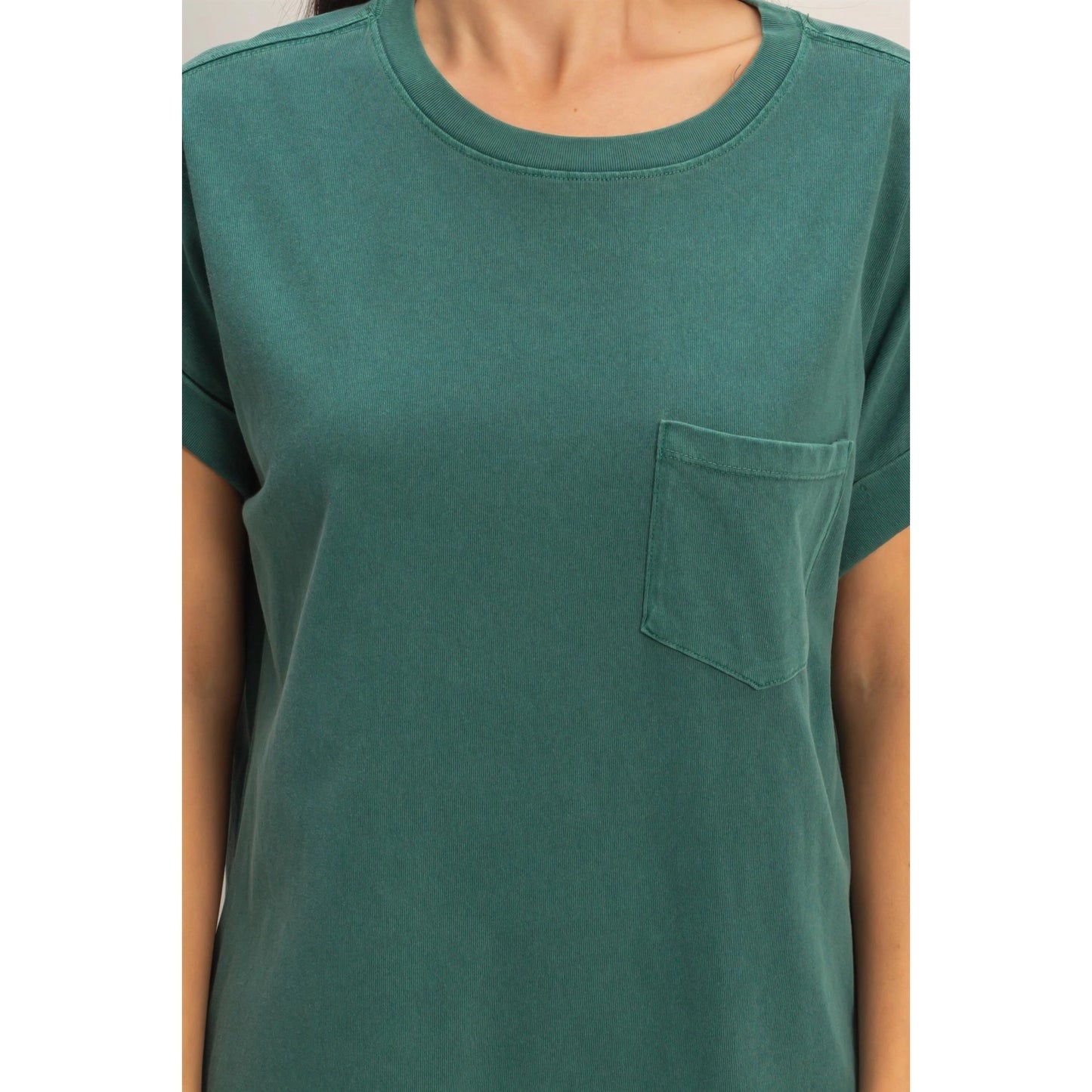 Round Neck T-Shirt Mini Dress