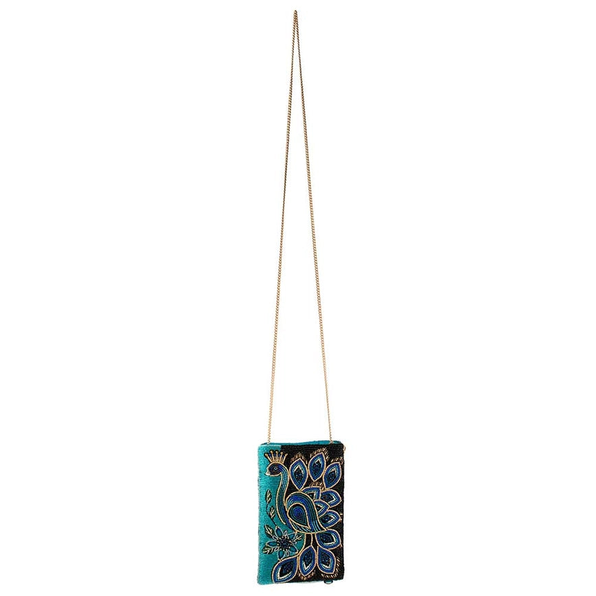 Peacock Pride Crossbody Phone Bag