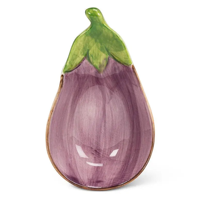 Small Eggplant Dish-Purple-3.5"