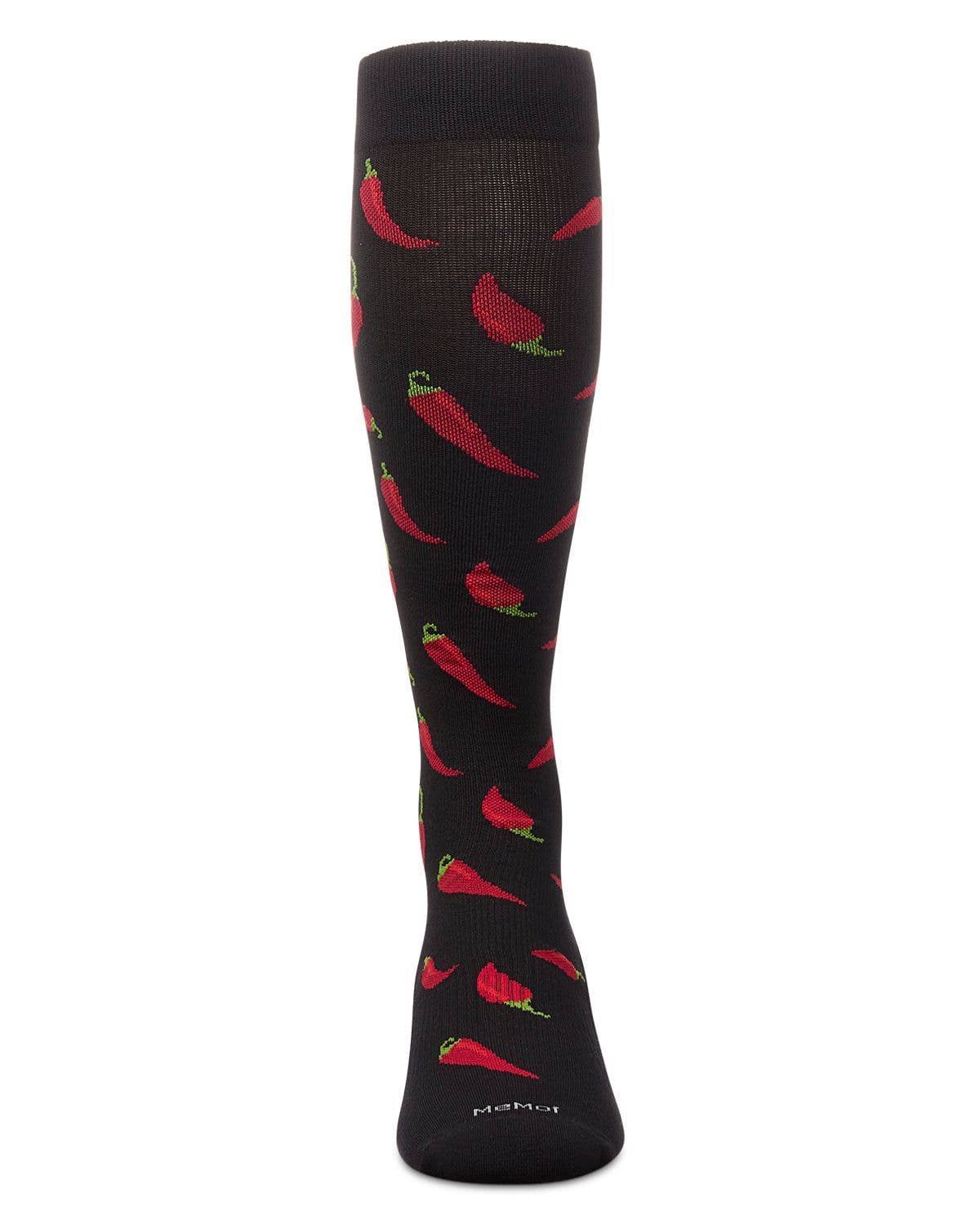 Memoi Chili Pepper Bamboo Compression Socks