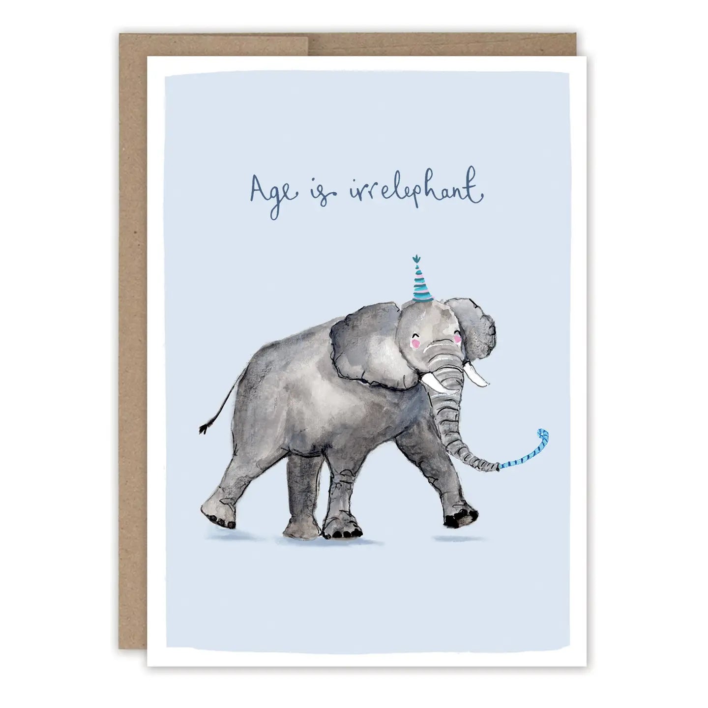 Age Is Irrelephant Elephant Birthday Card