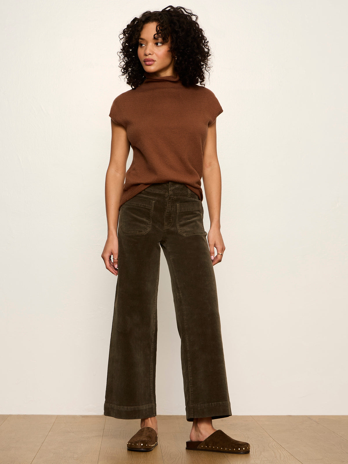 Chelsea Wide Leg Pant Kalamata